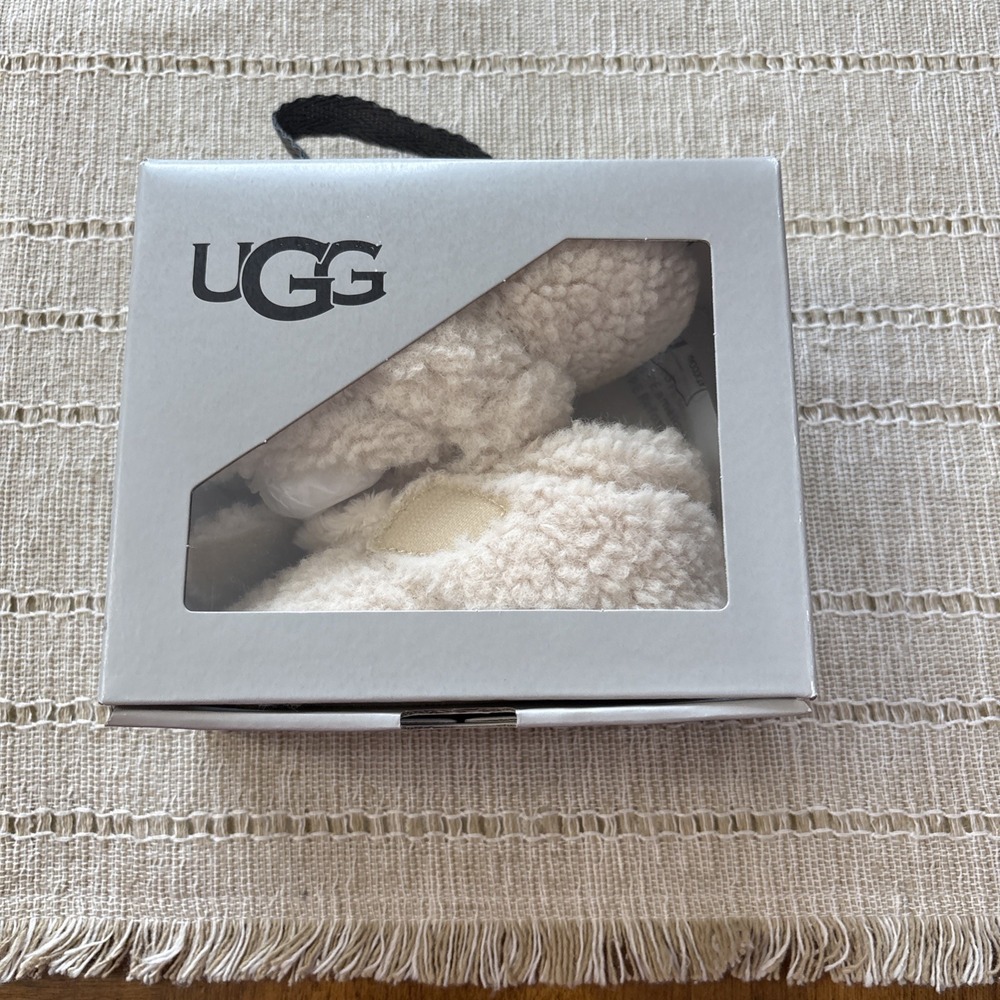Infant UGG Bixbee Bootie Natural Curly Faux Fur (1121045I-NCFF)